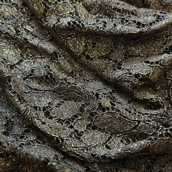 Ruched shimmer lace mini dress - Picture 3 of 4